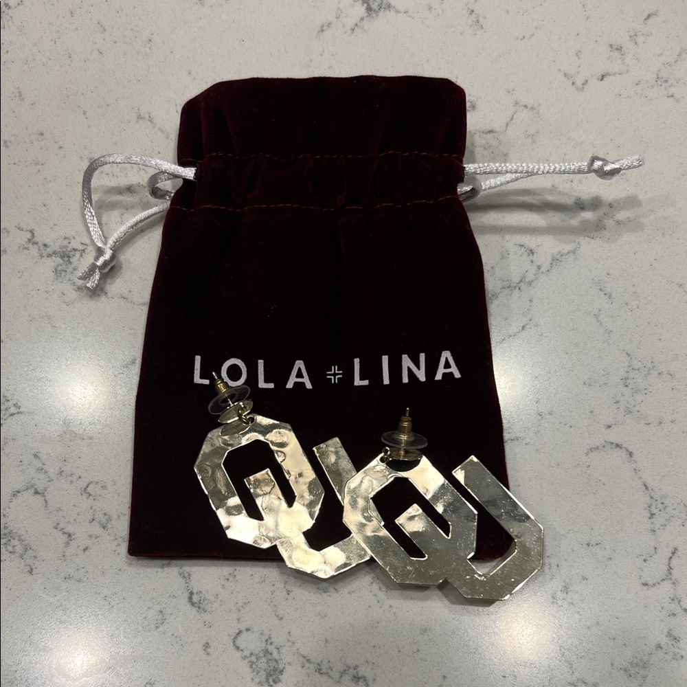 Lola + Lina Silver Hammered Earrings